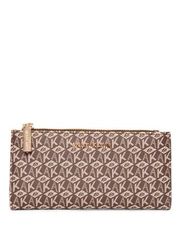 Anne Klein AK Cube Logo Bifold Pung Hvide Brune | DKNZX22322