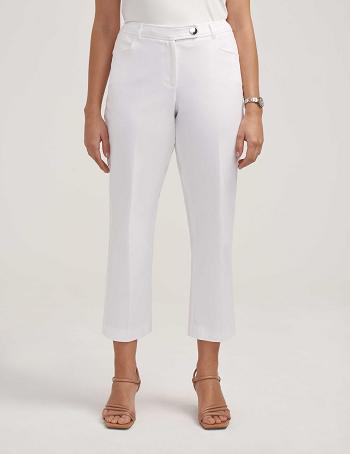 Anne Klein Anne Contour Stretch Bowie Pant Petite Hvide | DKQAV82260
