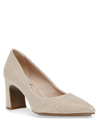 Anne Klein Benedette Pumps Høje Hæle Platin | GDKUC41487