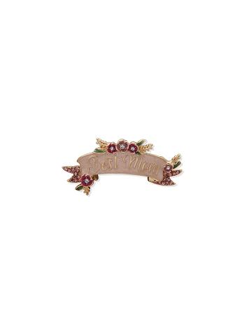 Anne Klein Best Mom Pin in Gift Box Brocher Guld | BDKSO38596