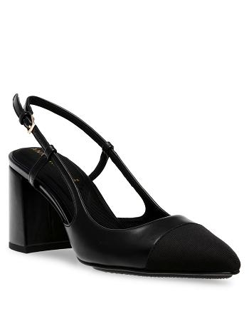 Anne Klein Brinlee Sling Back Pump Høje Hæle Sort | SDKNY80266