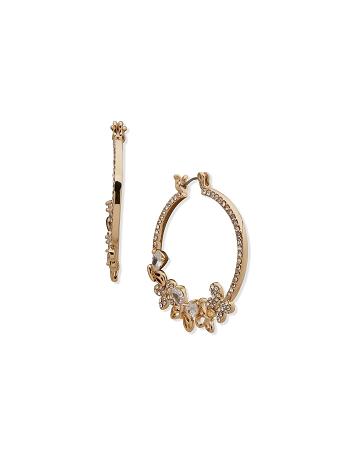 Anne Klein Butterfly Click it Hoop Earring Guld | DKCIF55839