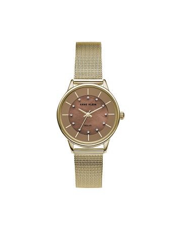 Anne Klein Considered Solar Powered Mesh Watch Best Bestsellere Brune Guld | SDKVO24503