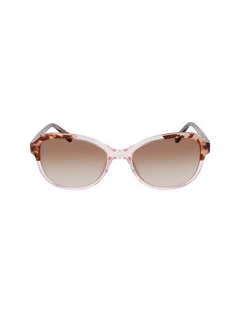 Anne Klein Crystal Oval Sunglasses Rund Lyserød | GDKEC24673
