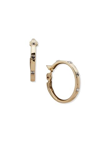 Anne Klein Gold-Tone 38mm Hoop Clip øreringe Guld | PDKER45168