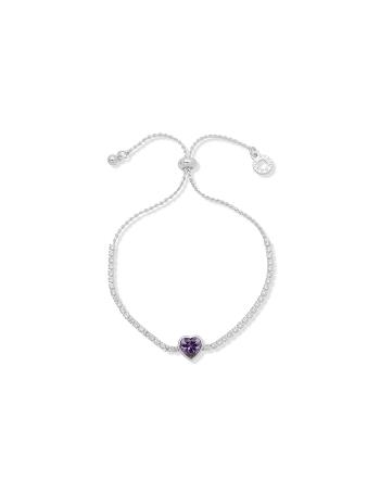 Anne Klein Heart Slider Armbånd Sølv | ZDKMJ51218