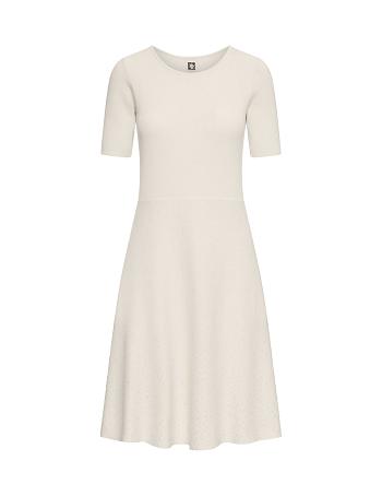 Anne Klein Heat Set Fit & Flare Sweater- Clearance Kjole Hvide | DKCIF53633