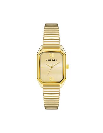 Anne Klein Iconic Octagonal Case Bracelet Watch Rektangulær Guld | ADKWC69004