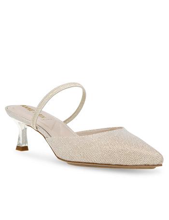 Anne Klein Iella Convertible Sling Back Høje Hæle Platin | BDKSO53755