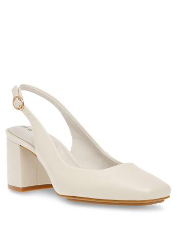 Anne Klein Lizette Sling Back Pump Høje Hæle Hvide | DKJZR54080
