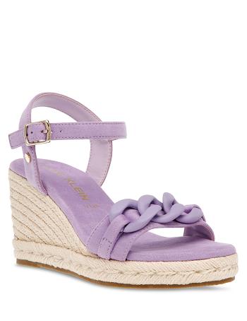 Anne Klein Melluso Kjole Wedges Sandaler Lilla | BDKSD58064