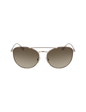 Anne Klein Metal Trendy Aviator Sunglasses Gennemsnitsstørrelse Guld | EDKHC30696