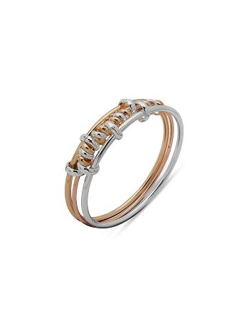 Anne Klein Mixed Metal Bangle Set Armbånd Guld Sølv | DKZDE14643