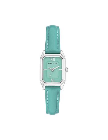 Anne Klein Octagonal Case Páskové Watch Læder Lyseturkis | DKQCS36463