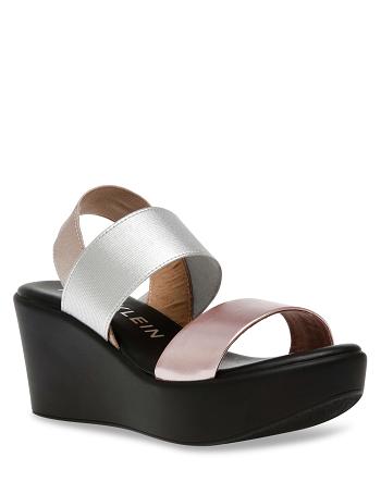 Anne Klein Praga Platforms Sandaler Metal Flerfarvede | ZDKMJ99660