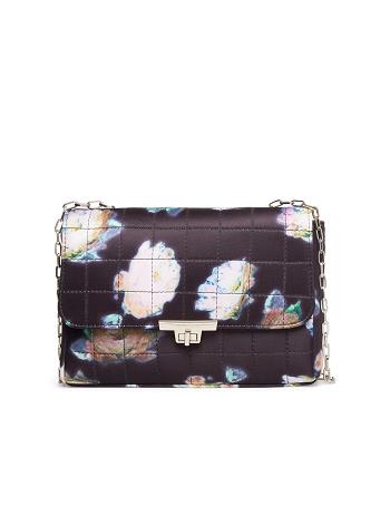 Anne Klein Quiltet Neoprene Flap Crossbody Taske Sort Lyserød | QDKUV79017