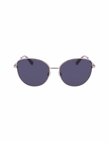 Anne Klein Trendy Sunglasses Rund Lyserød Guld | BDKSO77943